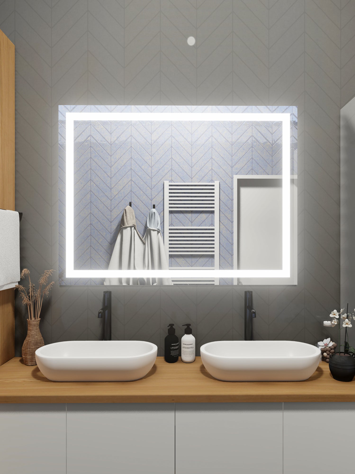 LED Mirror (Front-Lighted) 56" x 36"