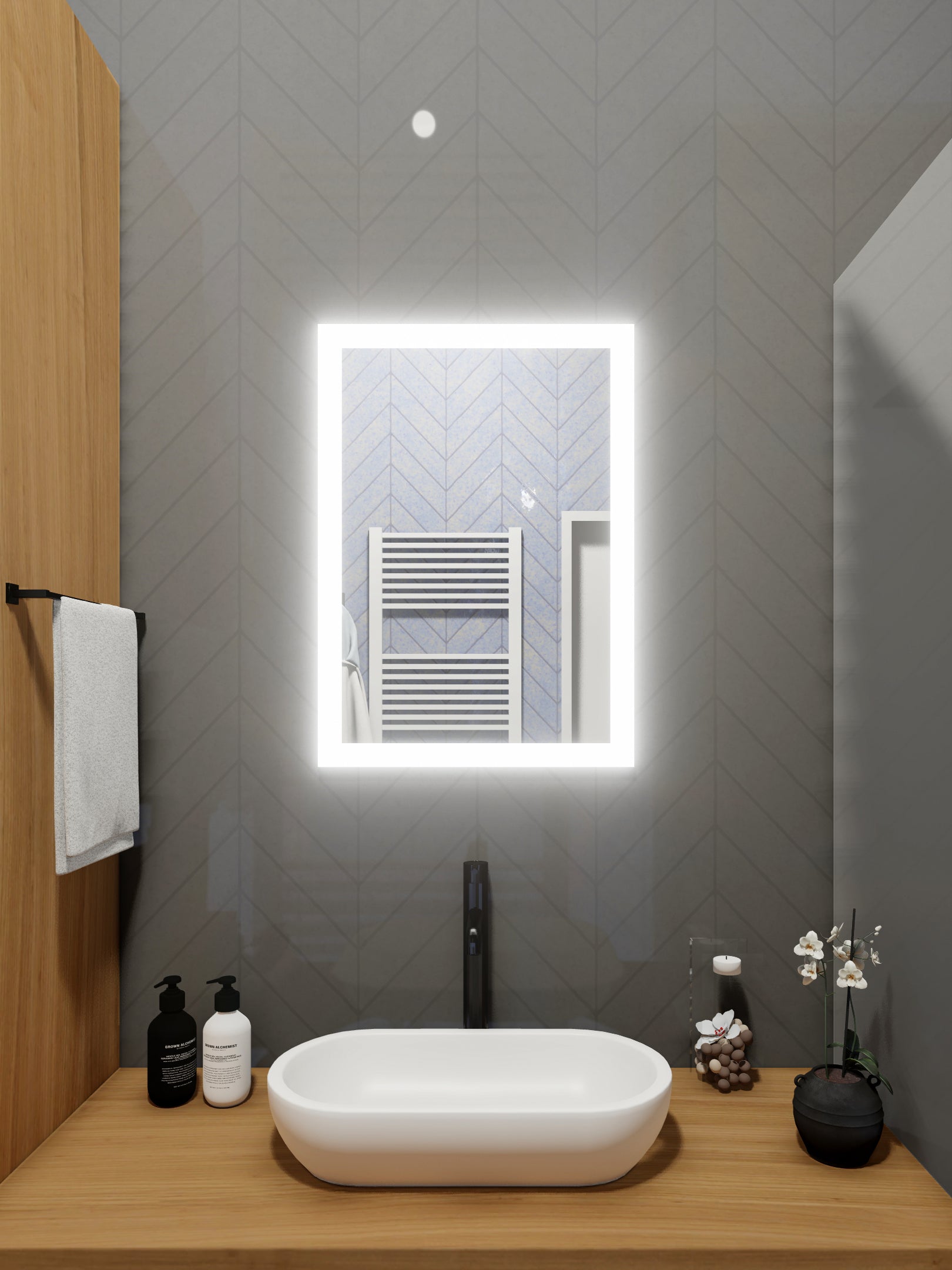LED Mirror (Side-Lighted) 24" x 36" (or 36" x 24")