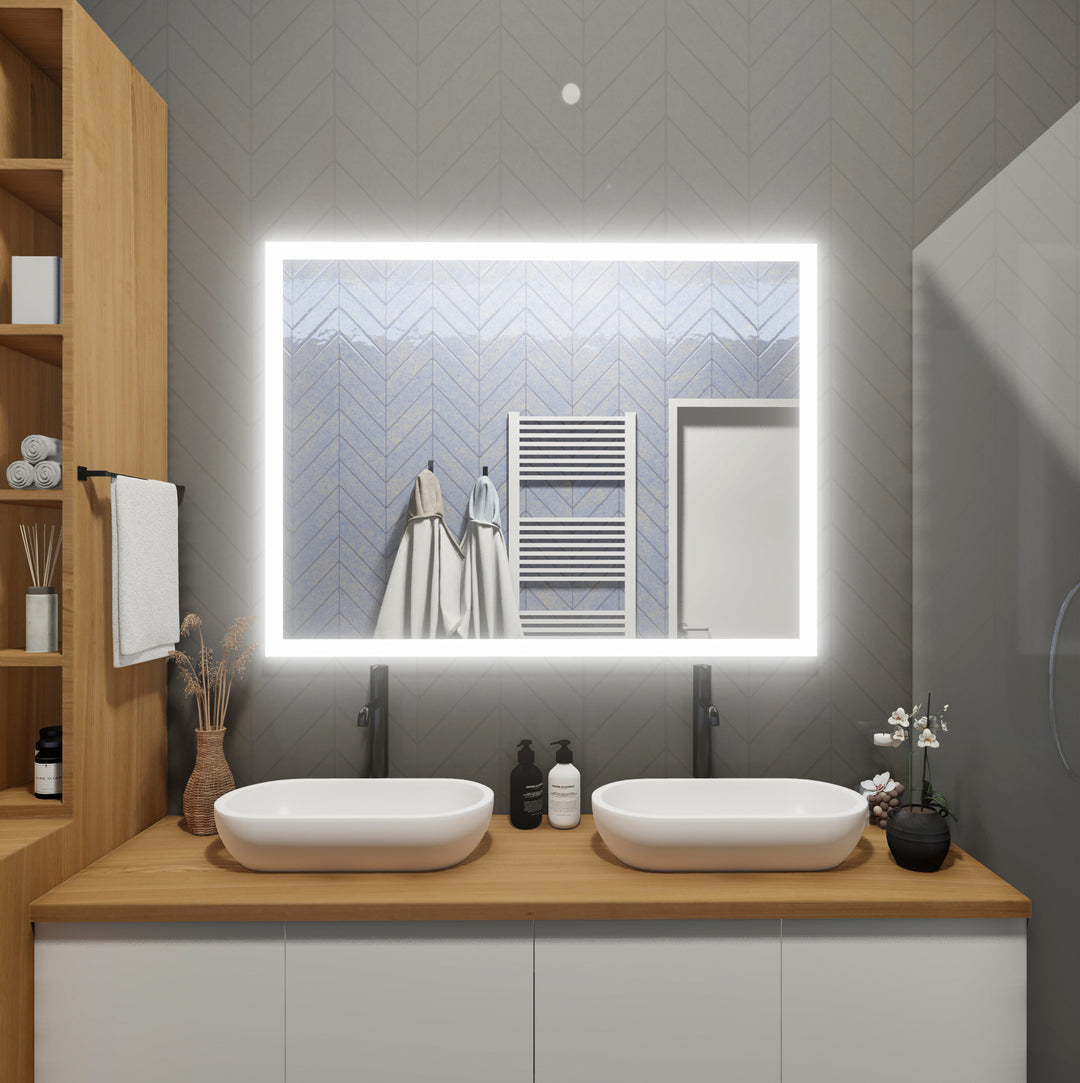 SideLighted LED Bathroom Vanity Mirror 60" x 36" Rectangular