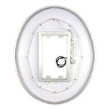 Front-Lighted LED Bathroom Vanity Mirror: 30" Wide x 36" Tall - Oval - Wall-Mounted