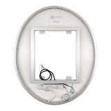Side-Lighted LED Bathroom Vanity Mirror: 30" Wide x 36" Tall - Oval - Wall-Mounted