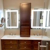 LED Bathroom Vanity Mirror Rectangular Front Lighted 24x32 F