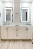 LED Bathroom Vanity Mirror Rectangular Front Lighted 28x48 C