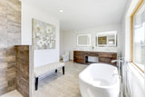 LED Bathroom Vanity Mirror Rectangular Front Lighted 44x36 D