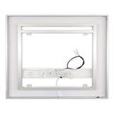 Front-Lighted LED Bathroom Vanity Mirror: 44" Wide x 36" Tall - Rectangular - Wall-Mounted