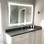 LED Bathroom Vanity Mirror Rectangular Front Lighted 44x40 B