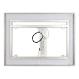 Front-Lighted LED Bathroom Vanity Mirror: 48" Wide x 36" Tall - Rectangular - Wall-Mounted