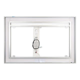 Front-Lighted LED Bathroom Vanity Mirror: 60" Wide x 40" Tall - Rectangular - Wall-Mounted