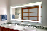 Front-Lighted LED Bathroom Vanity Mirror: 72" Wide x 36" Tall - Rectangular - Wall-Mounted