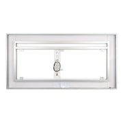 Front-Lighted LED Bathroom Vanity Mirror: 72" Wide x 36" Tall - Rectangular - Wall-Mounted