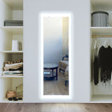 Side-Lighted LED Bathroom Vanity Mirror: 22" Wide x 62" Tall - Rectangular - Wall-Mounted