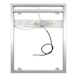 Side-Lighted LED Bathroom Vanity Mirror: 32" Wide x 40" Tall - Rectangular - Wall-Mounted