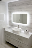 Side-Lit LED Bathroom Mirror 36" x 24" Rectangle
