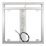 Side-Lighted LED Bathroom Vanity Mirror: 36" Wide x 36" Tall - Square - Wall-Mounted