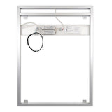 Side-Lighted LED Bathroom Vanity Mirror: 36" Wide x 48" Tall - Rectangular - Wall-Mounted