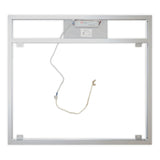 Side-Lighted LED Bathroom Vanity Mirror: 40" Wide x 36" Tall - Rectangular - Wall-Mounted