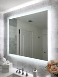 Side-Lit LED Bathroom Mirror 48" x 40" Rectangle