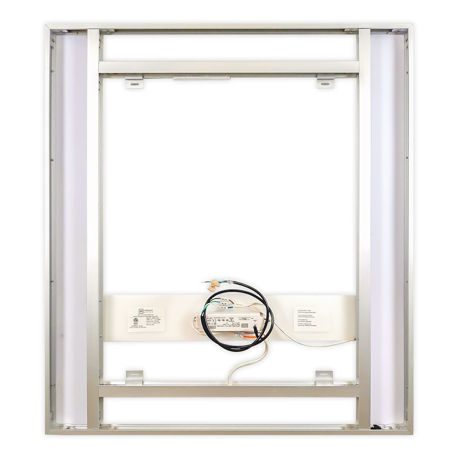 Front-Lighted Vertical LED Bar Bathroom Mirror: 36