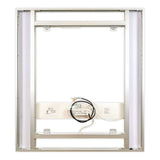 Front-Lighted LED Bathroom Vanity Mirror: 36" Wide x 40" Tall - Rectangular - Vertical LED Bars - Wall-Mounted