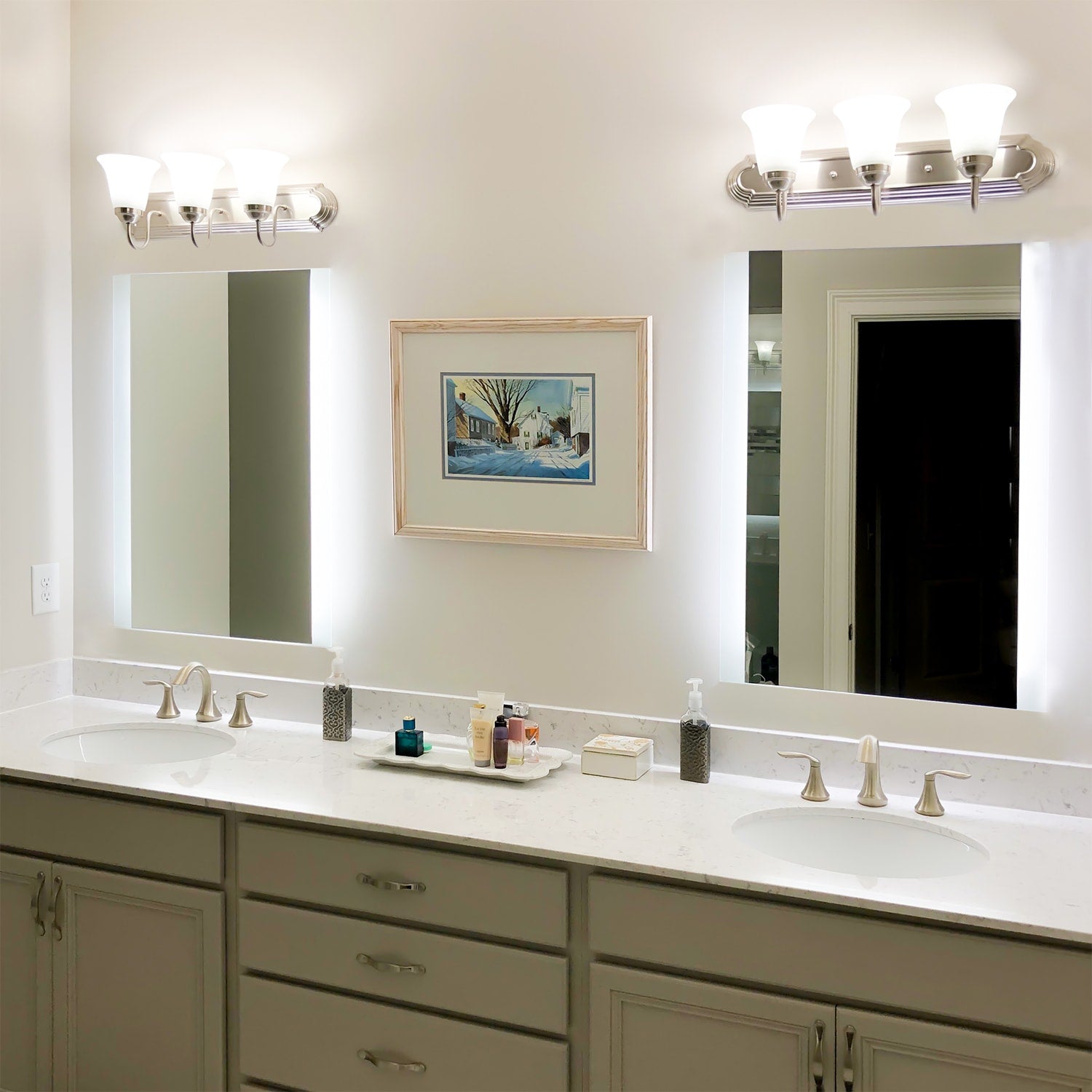LED Mirror (Side-Lighted Bars) 24" x 36"