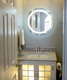 Front-Lit LED Bathroom Mirror 32" x 32" Round