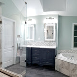 Lighted LED Bathroom Mirror Medicine Cabinet: 24" Wide x 32" Tall - Flush-Mounted - Hinged on Right - 6,000 Kelvin