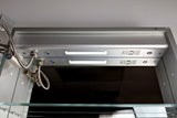 Lighted LED Bathroom Mirror Medicine Cabinet: 24" Wide x 32" Tall - Flush-Mounted - Hinged on Right - 6,000 Kelvin