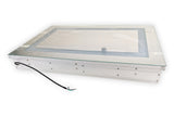 Lighted LED Bathroom Mirror Medicine Cabinet: 24" Wide x 32" Tall - Flush-Mounted - Hinged on Right - 6,000 Kelvin