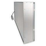 Lighted LED Bathroom Mirror Medicine Cabinet: 24" Wide x 32" Tall - Surface-Mounted - Hinged on Left - 6,000 Kelvin