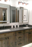 Lighted LED Bathroom Mirror Medicine Cabinet: 24" Wide x 36" Tall - Surface-Mounted - Hinged on Left - 6,000 Kelvin
